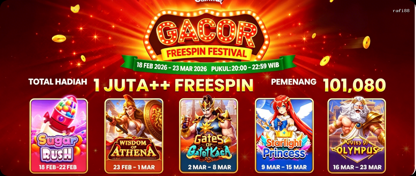 Login rafi88 Sekarang Bonus Melimpah